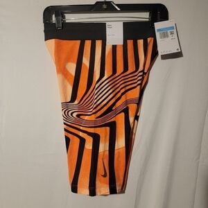 Nike Yoga Dri-FIT A.I.R. Tight Fit Training Shorts Orange Mens Size Medium